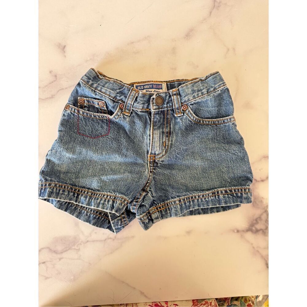 Old Navy Kids Girls Small Shorts Blue Jean Summer Denim 100% Cotton